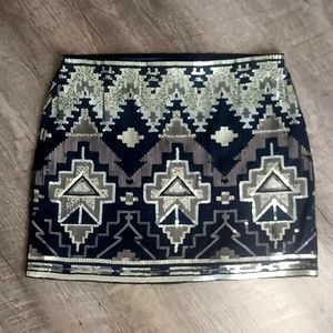 Sequenced Mini Skirt by Express